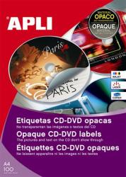 APLI Etikett, CD/DVD, A4, fedőetikett, APLI (LCA10166)