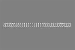 GBC Spirál, fém, 3: 1, 12, 5 mm, 115 lap, GBC "WireBind", ezüst (GBC810897) - irodaoutlet