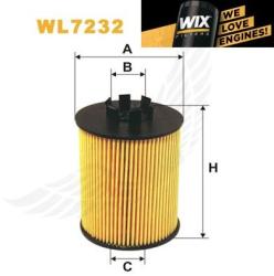 WIX Olajszűrő WIX WL7232 HU712/8X