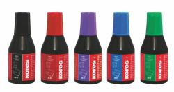 KORES Bélyegzőfesték, 28 ml, KORES, piros (IKPPP) - irodaoutlet
