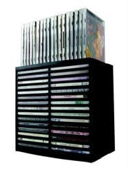 Fellowes CD-tároló, automata kiemelőrendszerű, 30+18 db-os, FELLOWES "Spring", fekete (IFW98231)