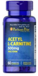 Puritan's Pride Acetyl L-Carnitine 500 mg 60 caps