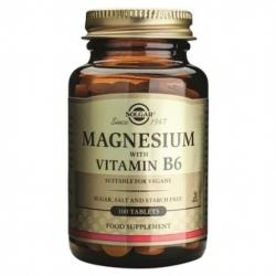 Solgar Magneziu cu Vitamina B6, 100 tablete, Solgar