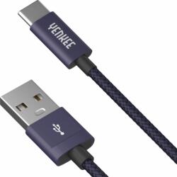 YENKEE YCU 301 BE USB-A - USB-C (apa - apa) kábel 1m - Lila (YCU 301 BE)