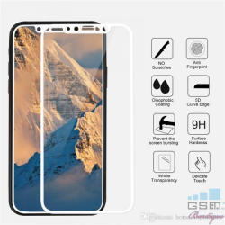 Apple Geam Soc Protector Full LCD 5D Apple iPhone X 5.8 Alb