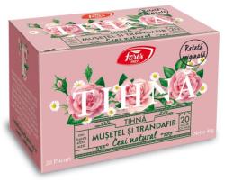 Fares Ceai Tihna Musetel si Trandafir - 20 pliculete cu snur Fares