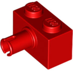 LEGO® Alkatrészek (Pick a Brick) Piros 1X2 Elem Oldalán Csővel 245821