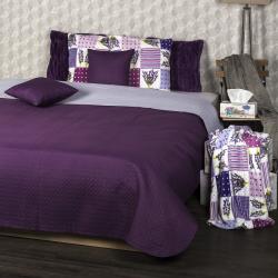 4Home Cuvertură de pat 4Home Doubleface, violet/violetdeschis, 220 x 240 cm, 2x 40 x 40 cm