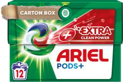 Ariel Detergent Capsule All in 1 PODS+, 12 buc, Extra Clean Power