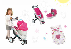 Smoby Maxi Cosi & Quinny- cărucior de jucărie şi pijama Baby Nurse (550192A-6)