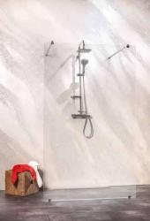 Sanotechnik Sanoflex Freedom I falsíkra szerelhető zuhanyfal 117x195 cm (MW200)