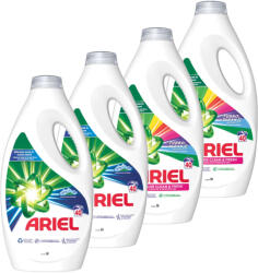 Ariel Pachet promo 4 x Ariel Detergent lichid, 1.8 L, 40 spalari, Mountain Spring Color