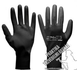 ARNYPUBLAC - Fekete nylon mártott szerelő kesztyű, munkavédelmi kesztyű