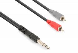 VONYX Cablu Jack Stereo 6.3mm tata - 2x RCA tata 1.5m (177.760)