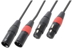Power Dynamics Cablu 2x XLR tata - 2x XLR mama 6m (177.054)