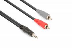 VONYX Cablu jack stereo 3.5mm tata - 2x RCA tata 3m (177.776)