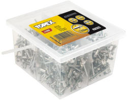 Topex Set 50 de nituri, aluminiu, 4.8 x 10 mm, Topex (43E502)