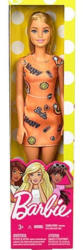 Mattel Barbie - Chic divatbaba - barack színű szivárványos ruhában (FJF14/T7439)