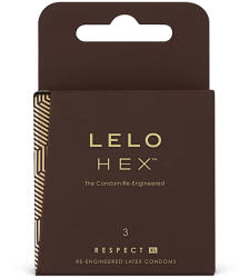 LELO HEX Condoms Respect XL 3 Pack