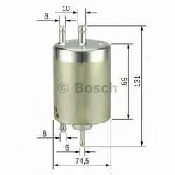 Bosch Filtru combustibil MERCEDES A-CLASS (W168) (1997 - 2004) BOSCH 0 450 915 001