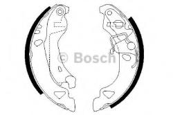 Bosch Set saboti frana FIAT PUNTO Cabriolet (176C) (1994 - 2000) BOSCH 0 986 487 317