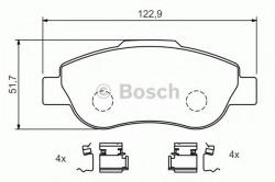 Bosch Set placute frana, frana disc FIAT PANDA (169) (2003 - 2016) BOSCH 0 986 424 786