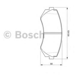 Bosch Set placute frana, frana disc NISSAN ALMERA I Hatchback (N15) (1995 - 2000) BOSCH 0 986 424 489