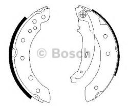 Bosch Set saboti frana RENAULT SYMBOL I (LB0/1/2) (1998 - 2008) BOSCH 0 986 487 585