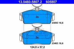 ATE Set placute frana, frana disc NISSAN ALMERA II Hatchback (N16) (2000 - 2016) ATE 13.0460-5807.2