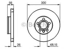 Bosch Disc frana VW SHARAN (7M8, 7M9, 7M6) (1995 - 2010) BOSCH 0 986 479 037