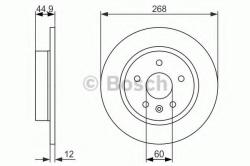 Bosch Disc frana OPEL ASTRA J Sports Tourer (2010 - 2016) BOSCH 0 986 479 645