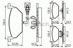 Bosch Set placute frana, frana disc AUDI A3 Cabriolet (8P7) (2008 - 2013) BOSCH 0 986 495 213