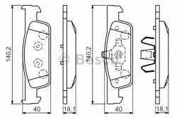 Bosch Set placute frana, frana disc RENAULT CLIO IV (2012 - 2016) BOSCH 0 986 494 661