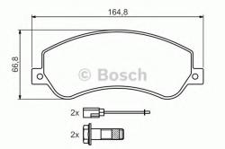 Bosch Set placute frana, frana disc VW AMAROK (2H, S1B) (2010 - 2016) BOSCH 0 986 494 170