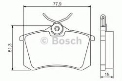 Bosch Set placute frana, frana disc VW GOLF IV Cabriolet (1E7) (1998 - 2002) BOSCH 0 986 495 226