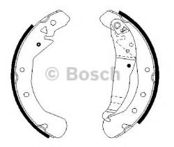 Bosch Set saboti frana OPEL ASTRA G Combi (F35) (1998 - 2009) BOSCH 0 986 487 658