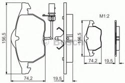 Bosch Set placute frana, frana disc AUDI A4 Avant (8E5, B6) (2001 - 2004) BOSCH 0 986 495 232