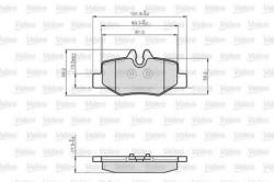 VALEO Set placute frana, frana disc MERCEDES VIANO (W639) (2003 - 2016) VALEO 872008