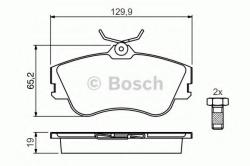 Bosch Set placute frana, frana disc VW TRANSPORTER IV bus (70XB, 70XC, 7DB, 7DW, 7DK) (1990 - 2003) BOSCH 0 986 461 753