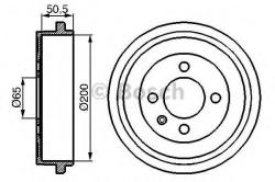 Bosch Tambur frana SEAT CORDOBA (6K2) (1999 - 2002) BOSCH 0 986 477 106