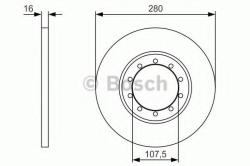 Bosch Disc frana FORD TRANSIT platou / sasiu (2006 - 2014) BOSCH 0 986 479 R92