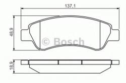 Bosch Set placute frana, frana disc FIAT DUCATO caroserie (230L) (1994 - 2002) BOSCH 0 986 495 254