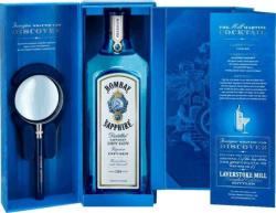 Bombay Sapphire Strong Gin 47% 1 l - nagyítóval, díszdobozban