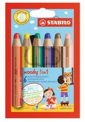 STABILO Woody kerek 3 in 1 krétaceruza 6 db (8806)