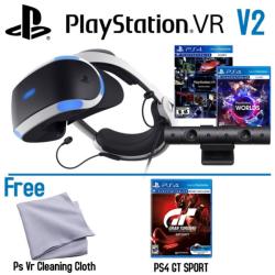 Sony PlayStation PS4 VR V2 + Camera + Worlds + Gran Turismo Sport  (PS719979661) (Ochelari VR) - Preturi