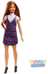 Mattel Barbie - Fashionistas - Stílusos baba szívecskés ruhában (FJF46)