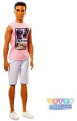 Mattel Barbie - Fashionistas - Barna hajú Ken rózsaszín trikóban