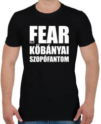 printfashion Fear the kőbányai szopófantom - Férfi póló - Fekete (990220)
