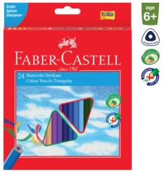 Faber-Castell Színesceruza ECO háromszögű 24db 4mm heggyel+hegyező (2) (120524EU)