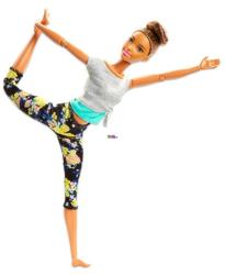 Mattel Barbie - Mozgásra Tervezve - Barna hajú jóga Barbie (FTG82)